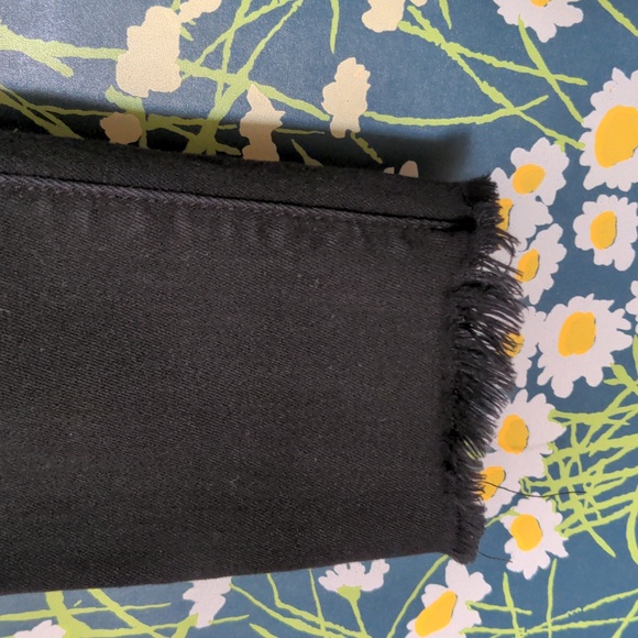 Current/Elliott Black Denim Jeans Distressed Pants - Picture 3 of 6